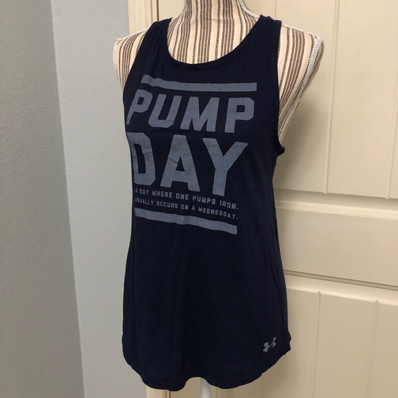 Under Armour navy tank top ‘pump Day’ - Picture 8 of 11